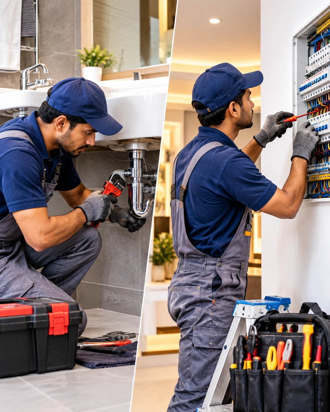 Professional plumbing and electrical services for residential and commercial properties